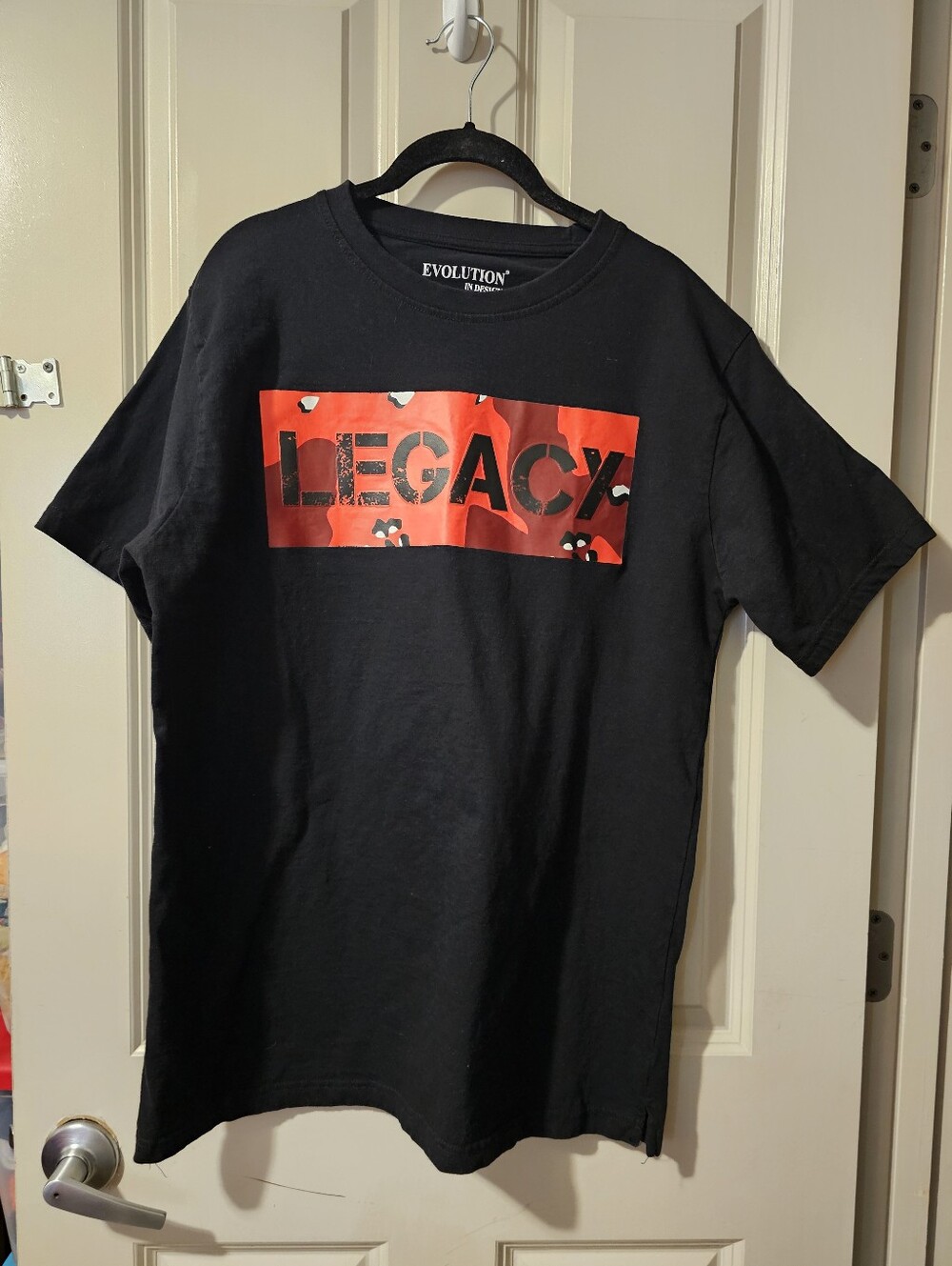 Revolution Black T-Shirt with Red LEGACY Graphic XL